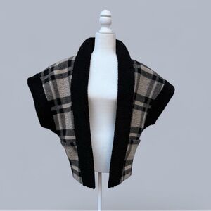 Sundays Black and Gray Knit Cardigan